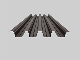 фото 1 - окрашенный профнастил н75-750, 0,45 мм, шоколадно-коричневый