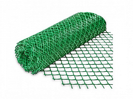 фото 1 - садовая решетка (зеленый), 10х10 мм, рулон 1х10 м.