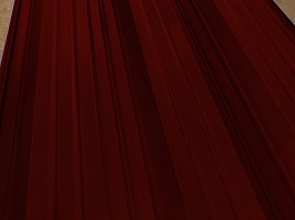 Окрашенный профнастил НС44-1000, 0,55 мм, коричнево-красный