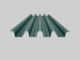 Окрашенный профнастил Н75-750, 0,9 мм, зеленая листва