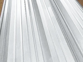 фото 1 - окрашенный профнастил с8-1150, 0,4 мм, серо-белый