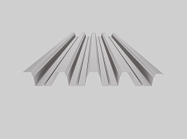 Оцинкованный профнастил Н75-750, 0,45 мм