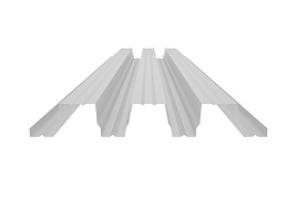 Окрашенный профнастил Н114-750, 0,7 мм белый