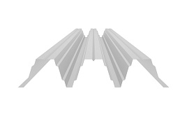 Окрашенный профнастил СКН153-900, 1 мм, белый