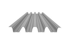 Окрашенный профнастил Н75-750, 0,9 мм, светло-серый
