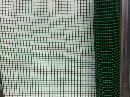 фото 1 - садовая решетка (хаки-зеленый), 20х20 мм, рулон 1х10 м.