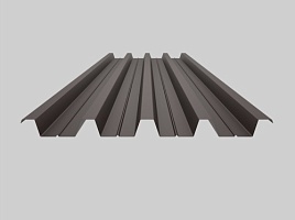 фото 1 - окрашенный профнастил н60-845, 1 мм, шоколадно-коричневый