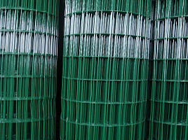 Сетка сварная ПВХ (зеленая) 50х50, 1,6, 1500х20000 мм