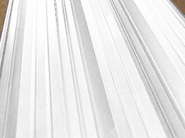 Окрашенный профнастил С21-1000, 0,55 мм, белый