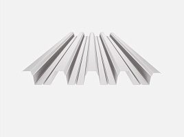 Нержавеющий профнастил Н75-1250, 0,55 мм, AISI 304